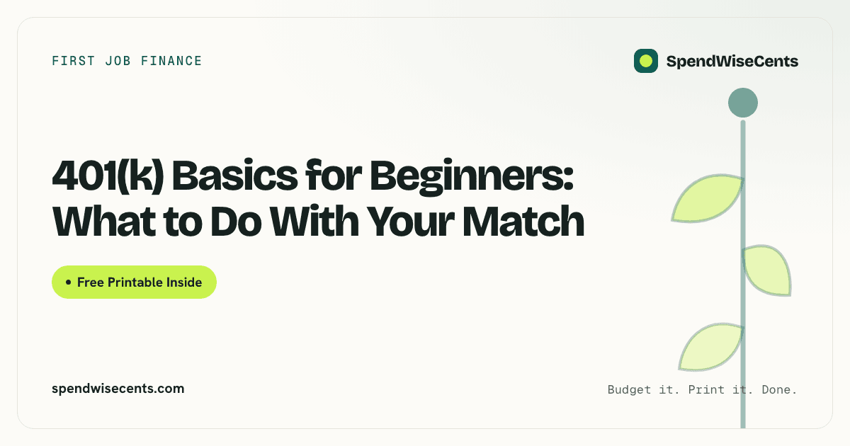 401(k) Basics for Beginners: What to Do With Your Match