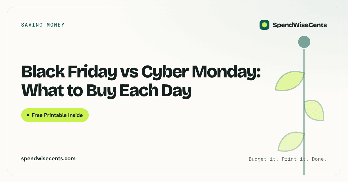 Black Friday vs Cyber Monday: What to Buy Each Day