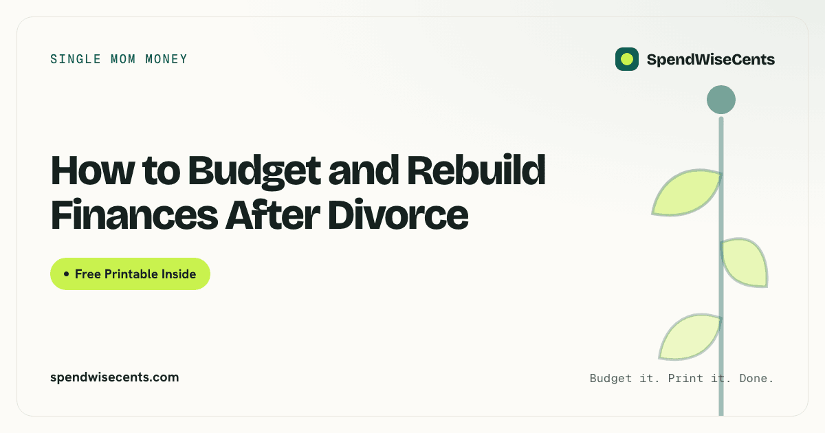 How to Budget and Rebuild Finances After Divorce