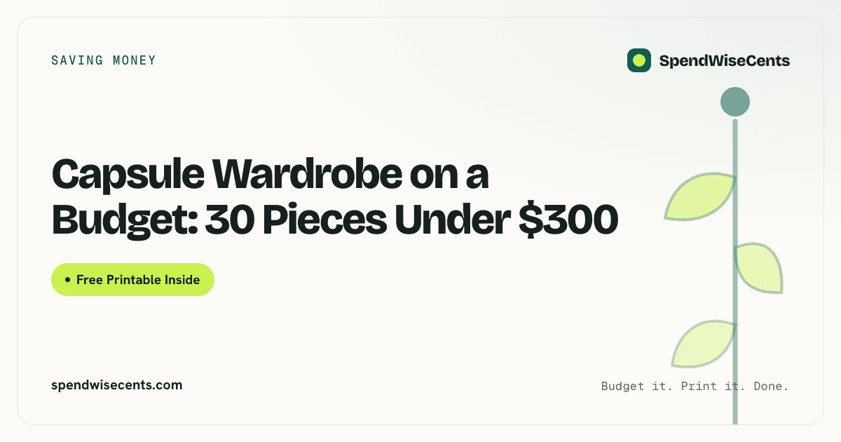 Capsule Wardrobe on a Budget: 30 Pieces Under $300