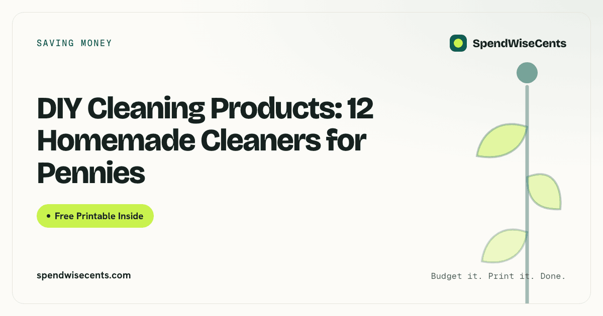 DIY Cleaning Products: 12 Homemade Cleaners for Pennies