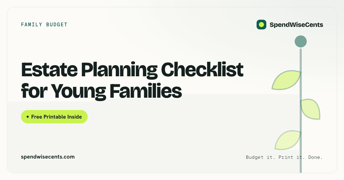 Estate Planning Checklist for Young Families