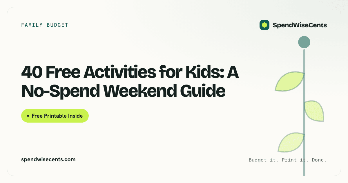 40 Free Activities for Kids: A No-Spend Weekend Guide