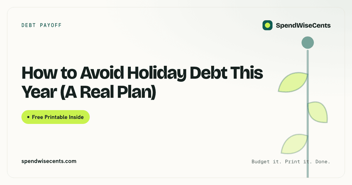 How to Avoid Holiday Debt This Year (A Real Plan)