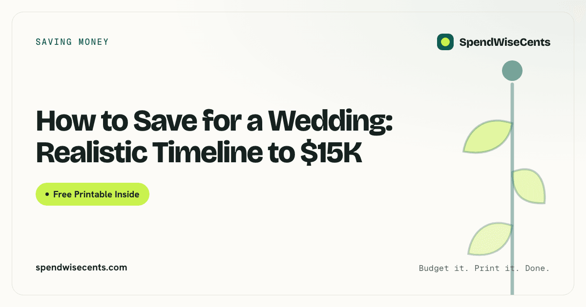 How to Save for a Wedding: Realistic Timeline to $15K