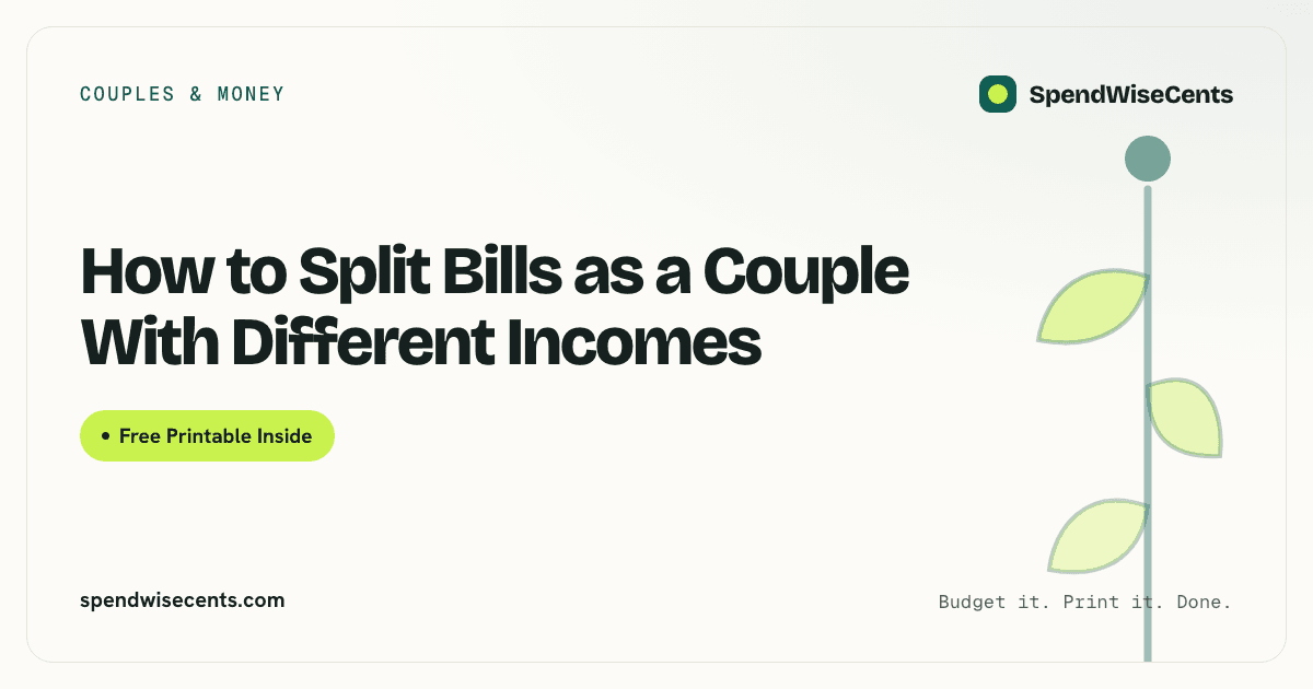 How to Split Bills as a Couple With Different Incomes