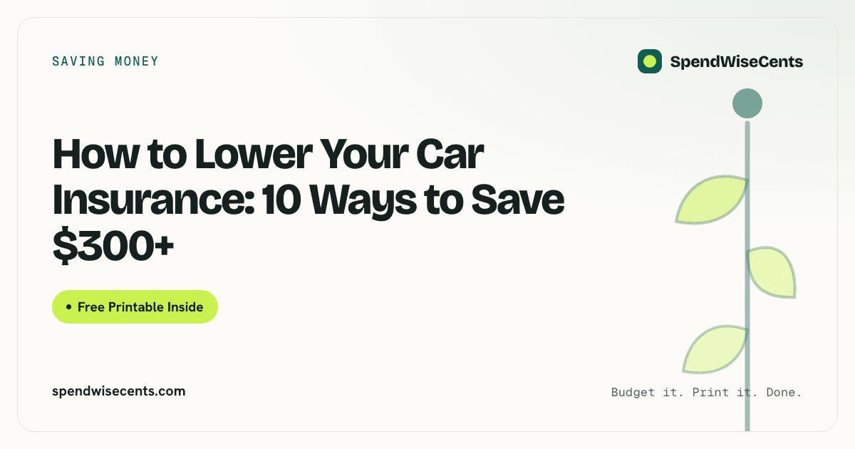 How to Lower Your Car Insurance: 10 Ways to Save $300+