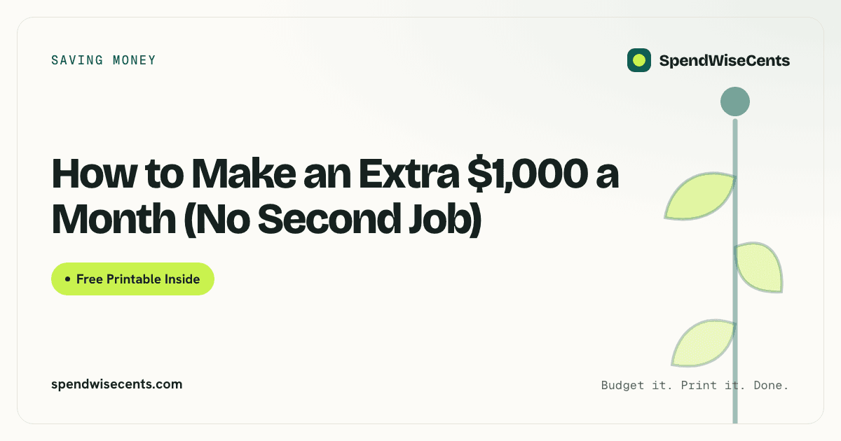 How to Make an Extra $1,000 a Month (No Second Job)