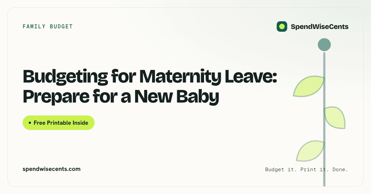 Budgeting for Maternity Leave: Prepare for a New Baby