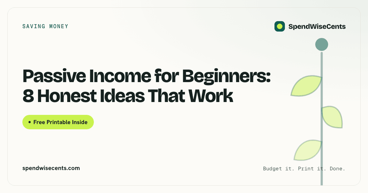 Passive Income for Beginners: 8 Honest Ideas That Work