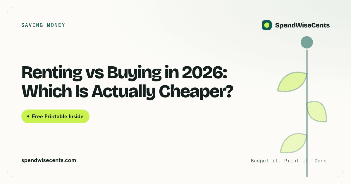 Renting vs Buying in 2026: Which Is Actually Cheaper?