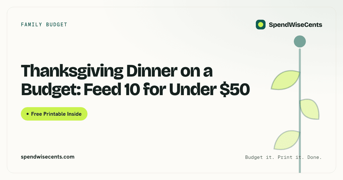 Thanksgiving Dinner on a Budget: Feed 10 for Under $50