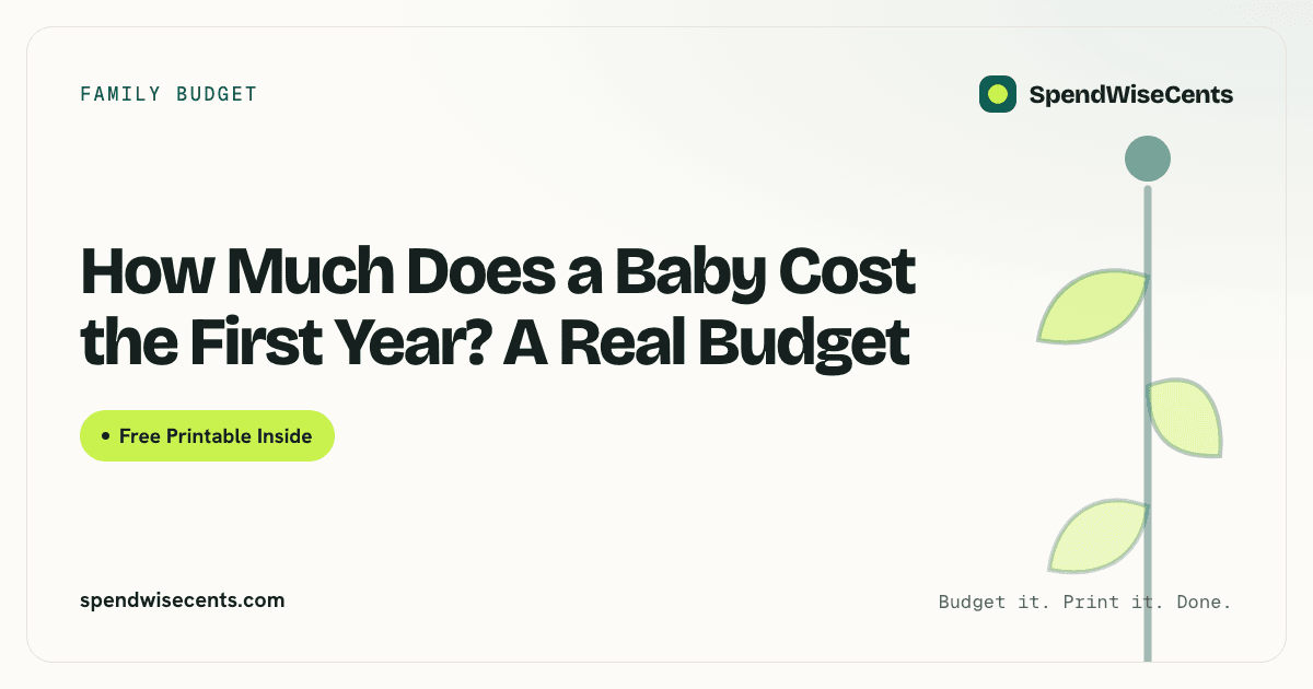 How Much Does a Baby Cost the First Year? A Real Budget