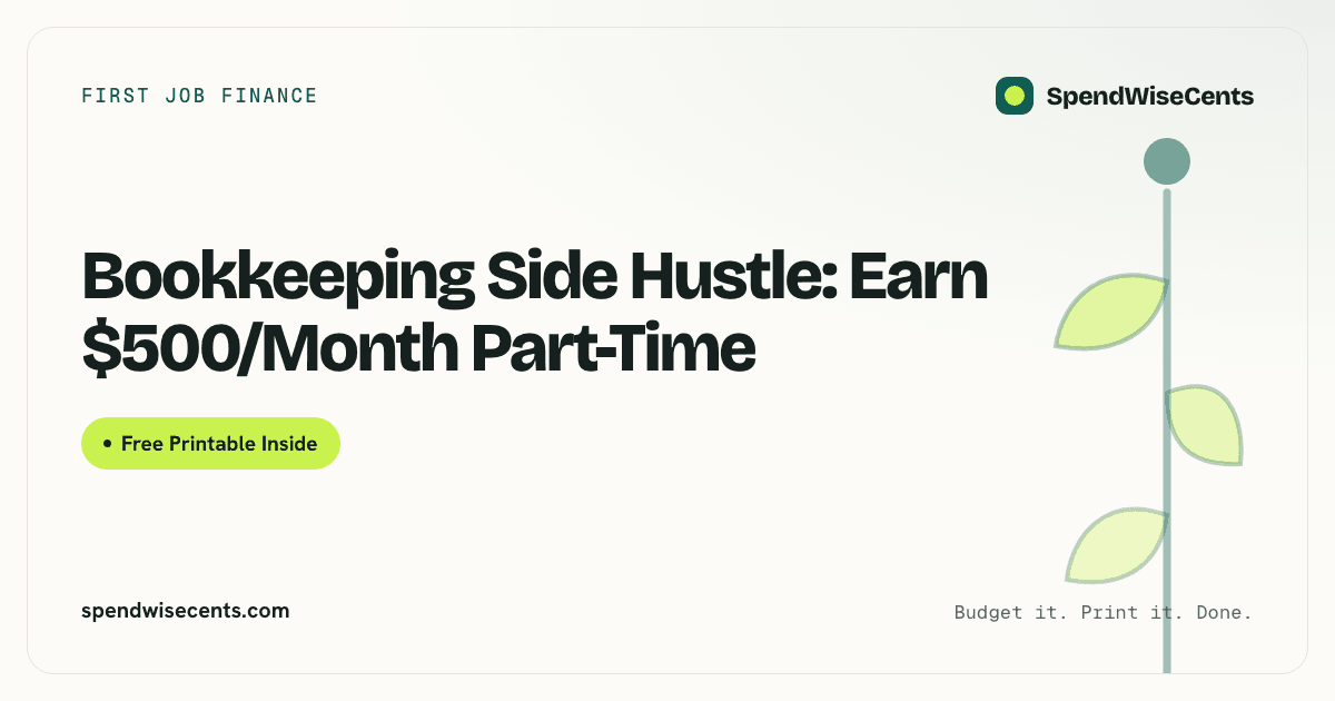 Bookkeeping Side Hustle: Earn $500/Month Part-Time