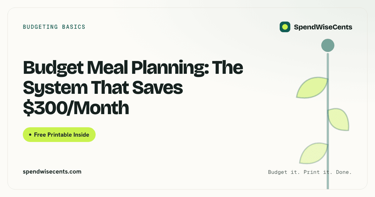 Budget Meal Planning: The System That Saves $300/Month