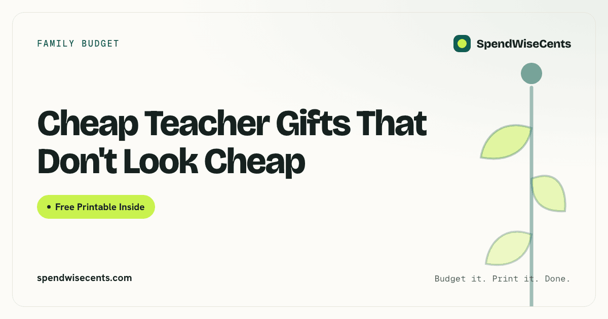 Cheap Teacher Gifts That Don't Look Cheap