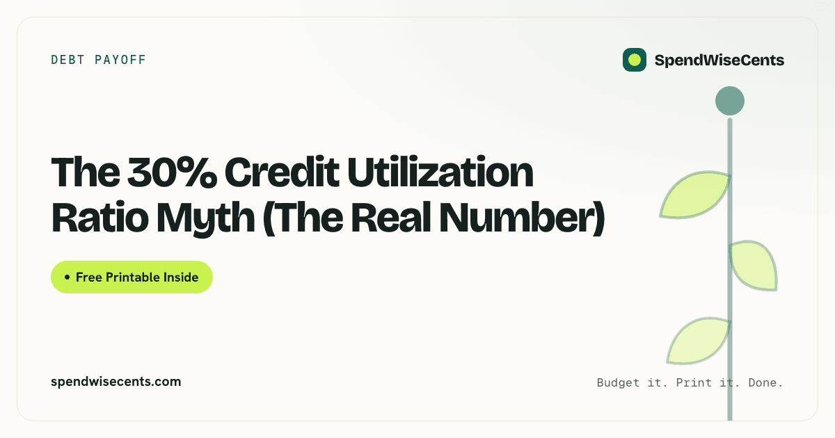 The 30% Credit Utilization Ratio Myth (The Real Number)