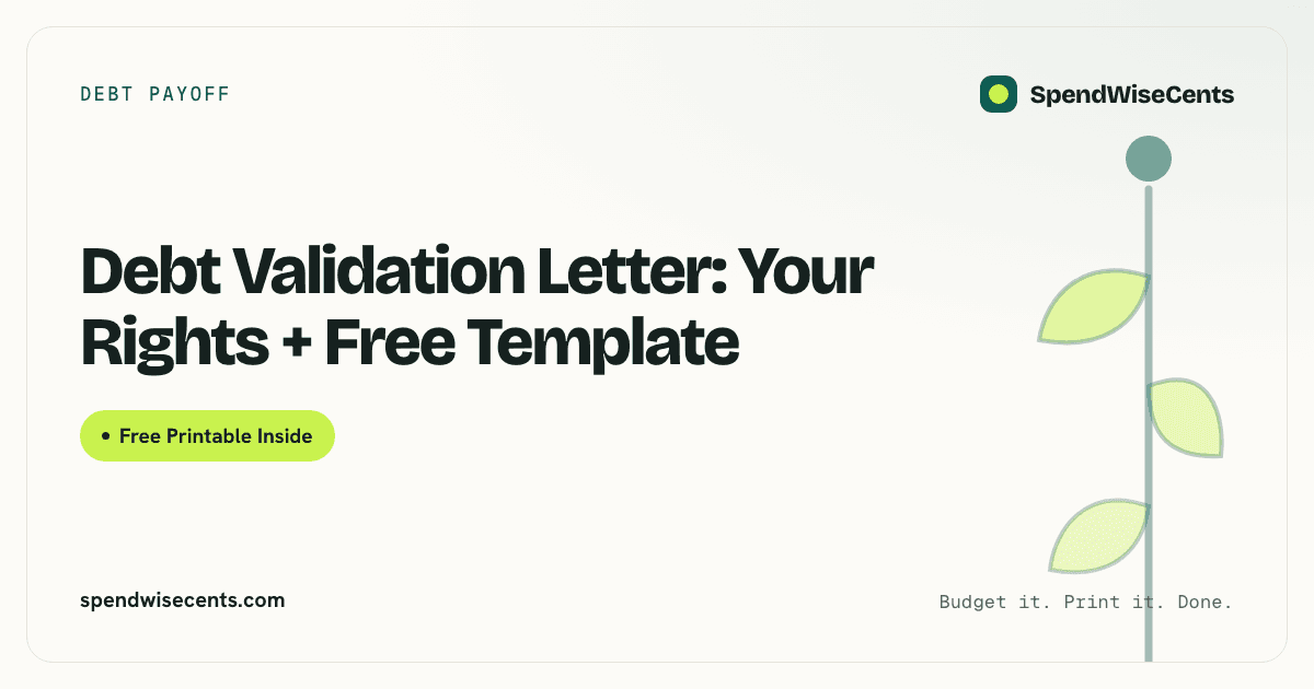 Debt Validation Letter: Your Rights + Free Template