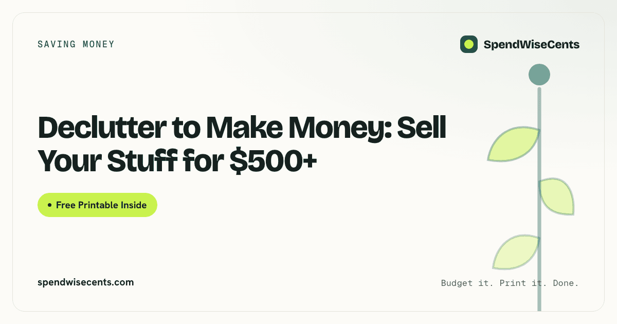 Declutter to Make Money: Sell Your Stuff for $500+