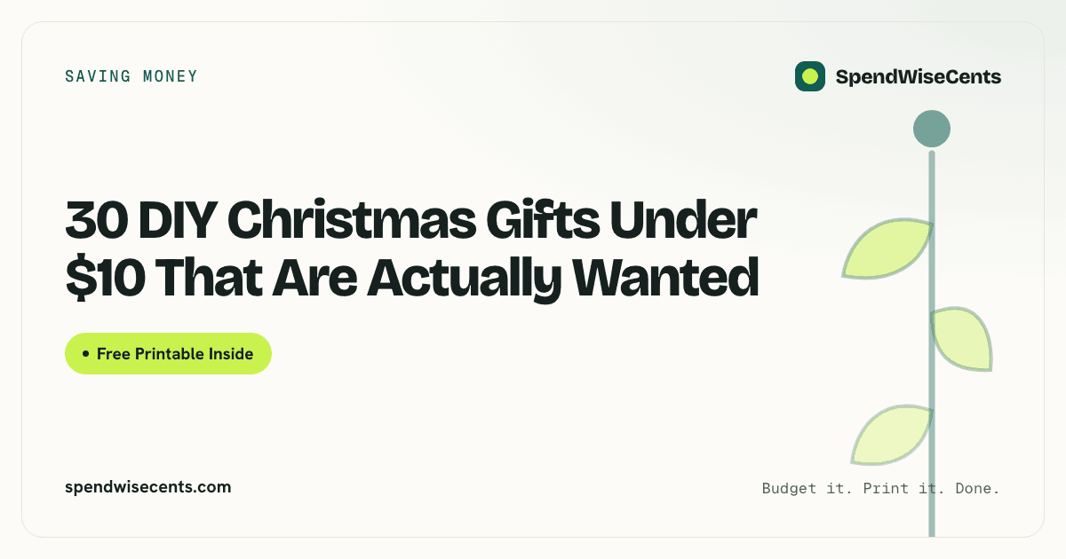 30 DIY Christmas Gifts Under $10 That Are Actually Wanted