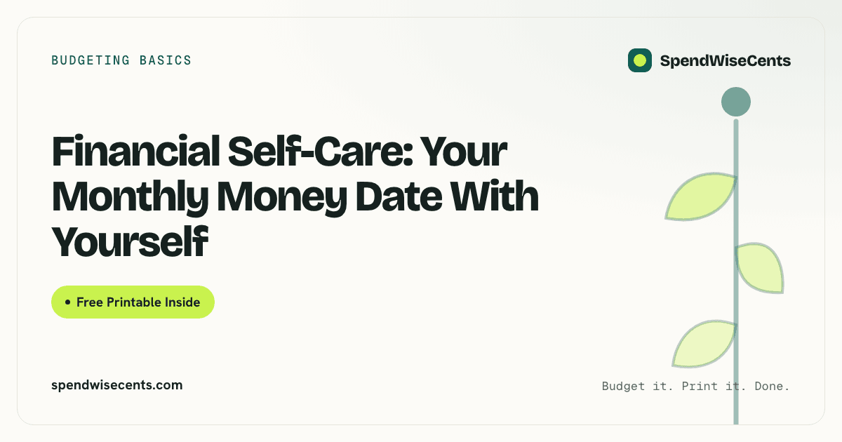 Financial Self-Care: Your Monthly Money Date With Yourself