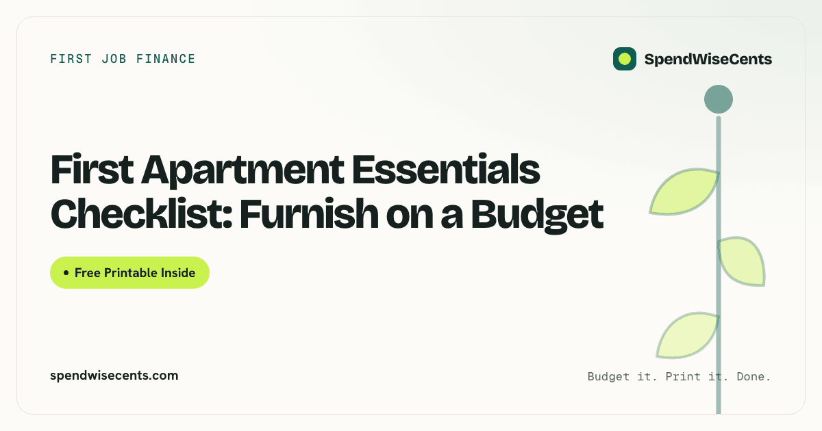 First Apartment Essentials Checklist: Furnish on a Budget