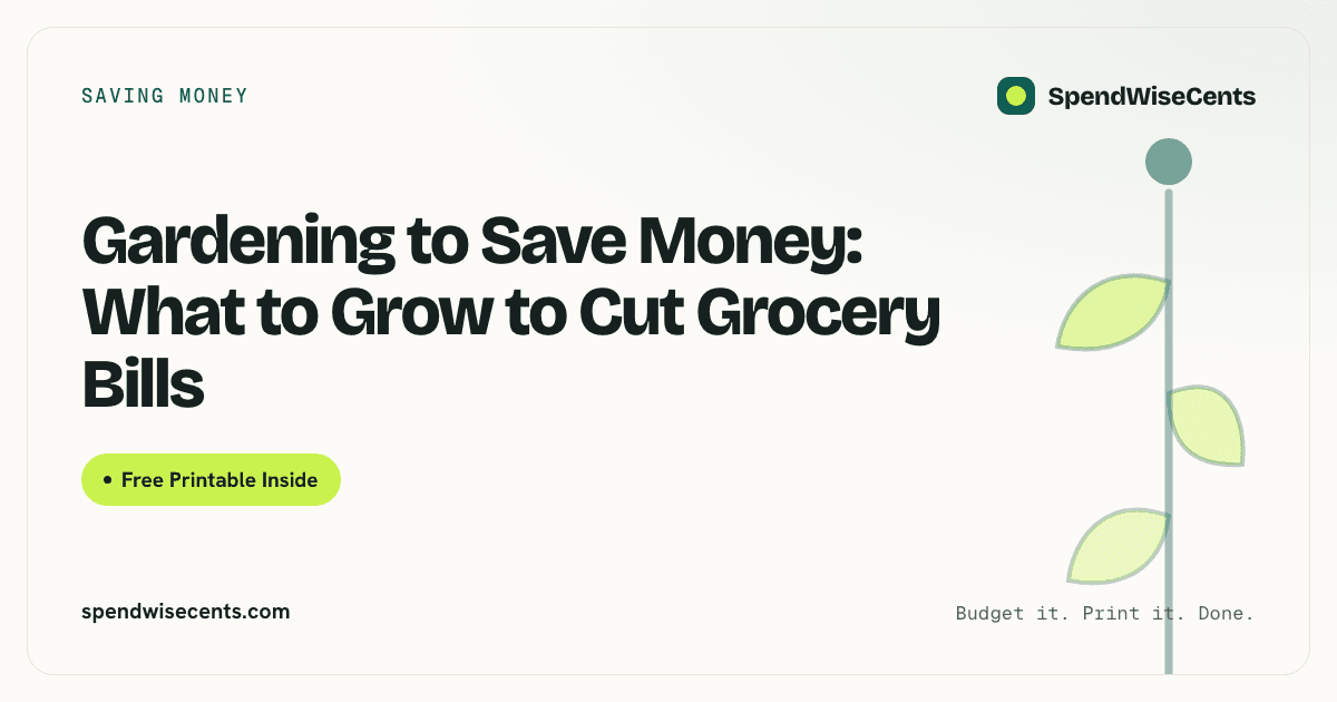 Gardening to Save Money: What to Grow to Cut Grocery Bills