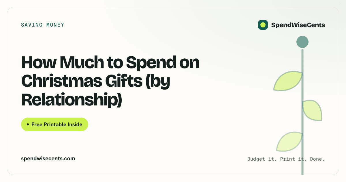 How Much to Spend on Christmas Gifts (by Relationship)