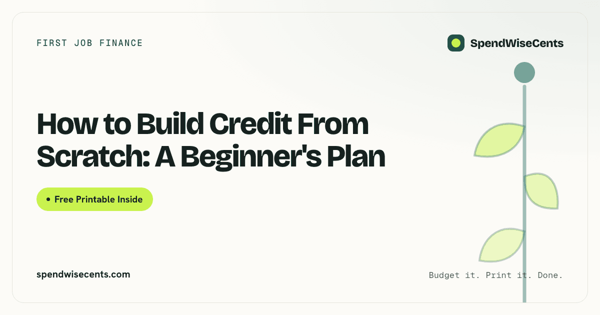 How to Build Credit From Scratch: A Beginner's Plan