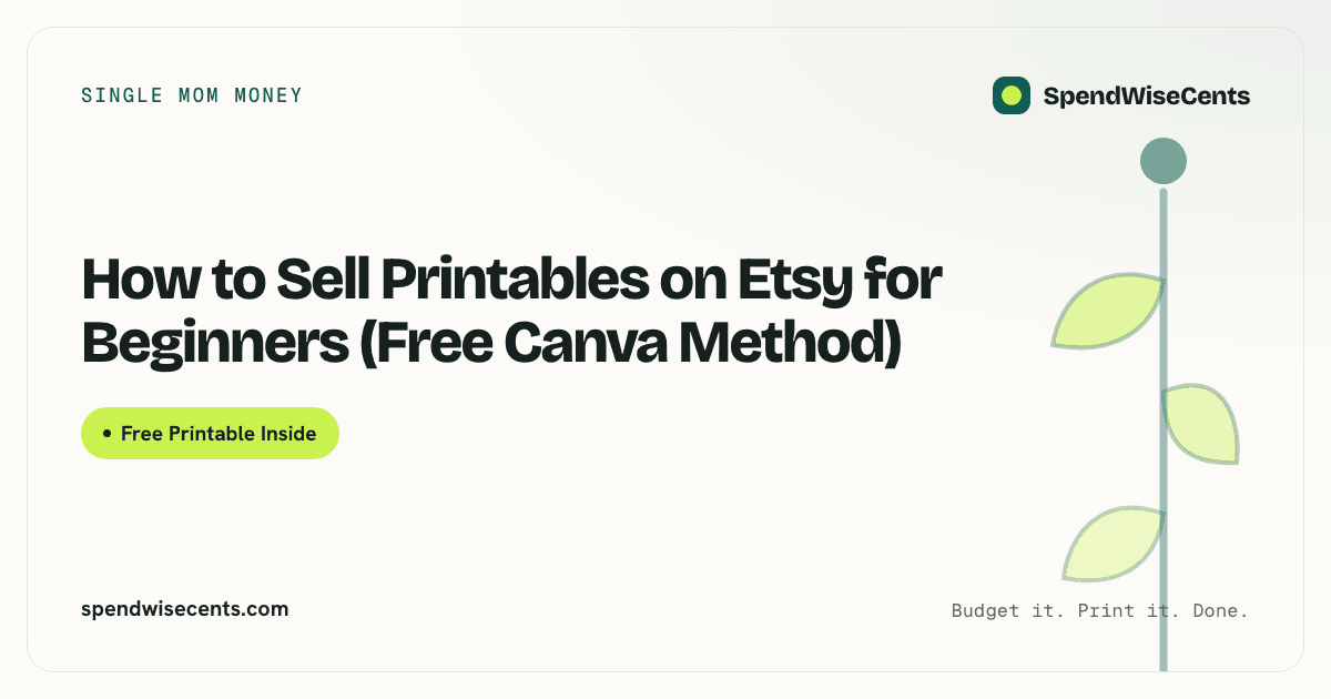 How to Sell Printables on Etsy for Beginners (Free Canva Method)