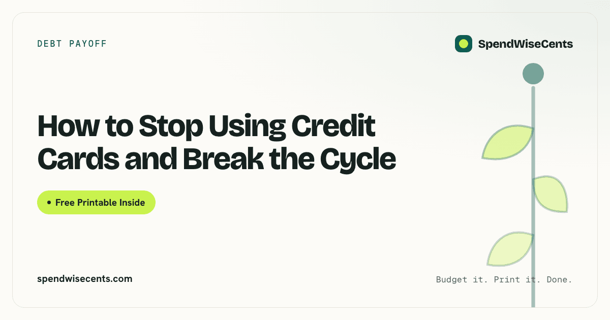 How to Stop Using Credit Cards and Break the Cycle