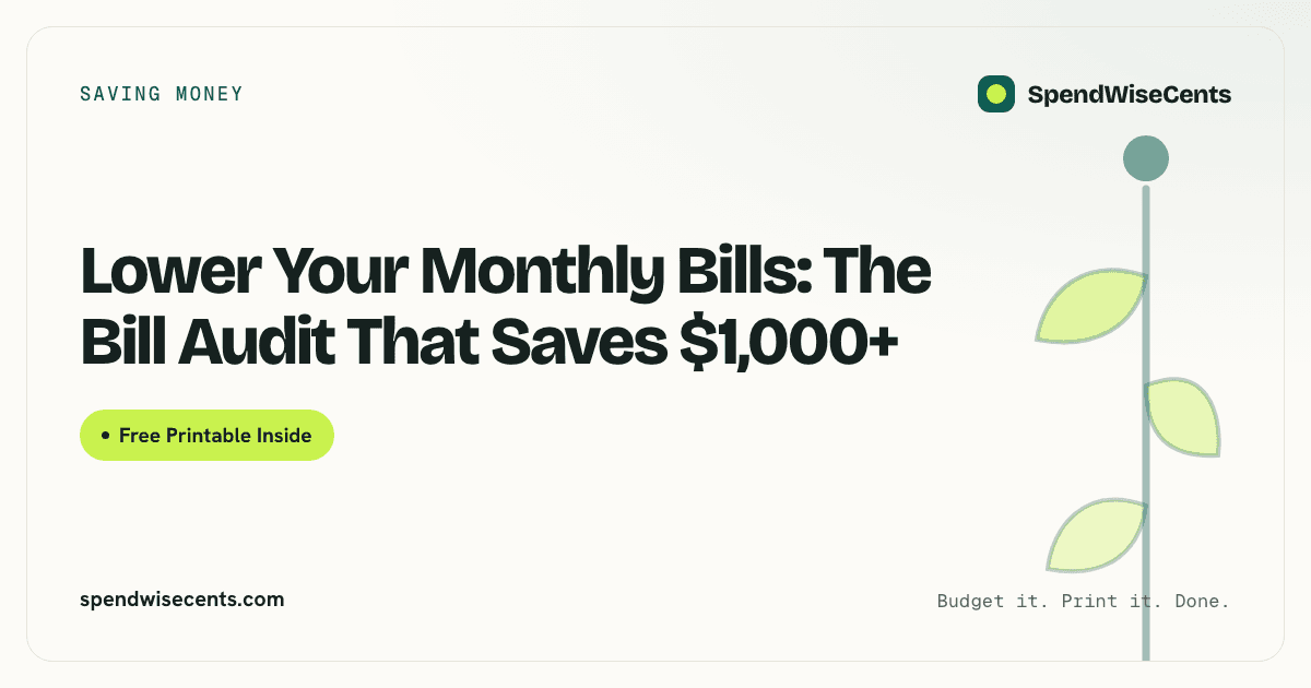 Lower Your Monthly Bills: The Bill Audit That Saves $1,000+