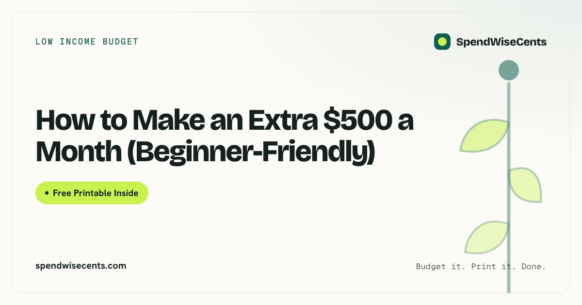 How to Make an Extra $500 a Month (Beginner-Friendly)