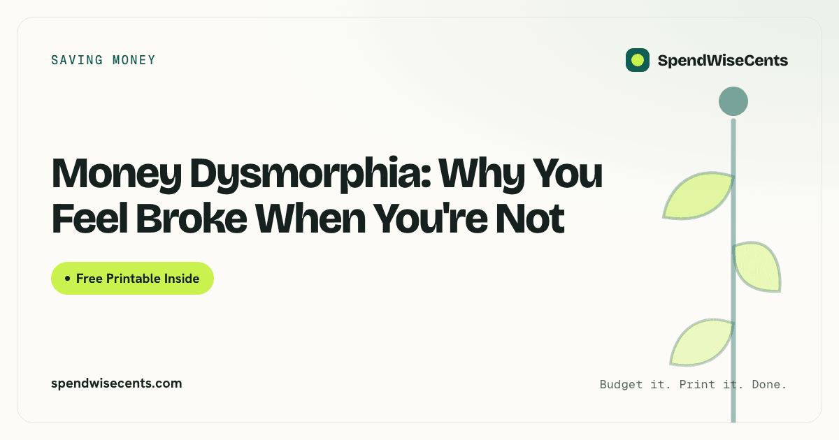 Money Dysmorphia: Why You Feel Broke When You're Not