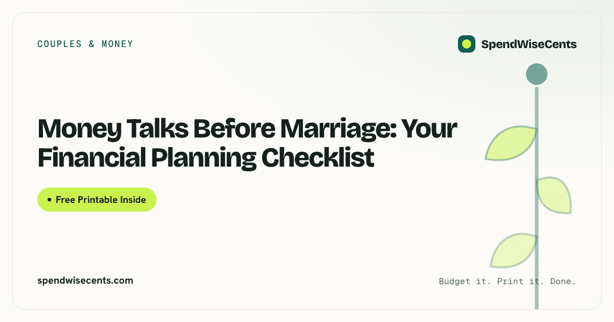 Money Talks Before Marriage: Your Financial Planning Checklist