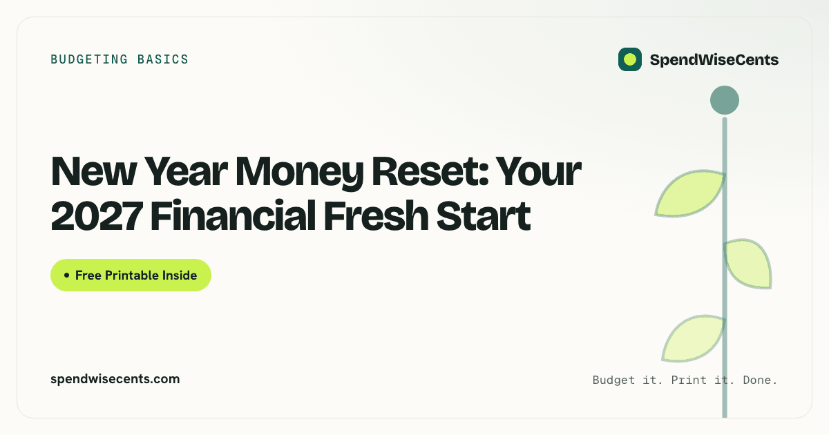 New Year Money Reset: Your 2027 Financial Fresh Start