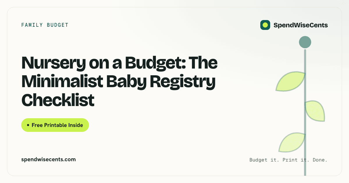 Nursery on a Budget: The Minimalist Baby Registry Checklist