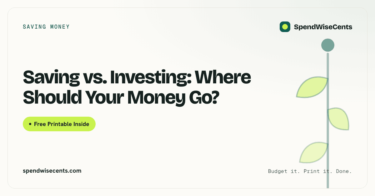 Saving vs. Investing: Where Should Your Money Go?