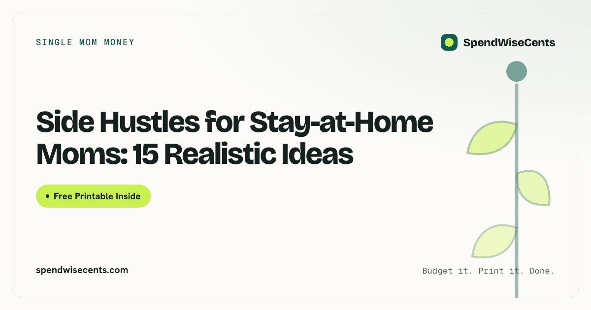 Side Hustles for Stay-at-Home Moms: 15 Realistic Ideas