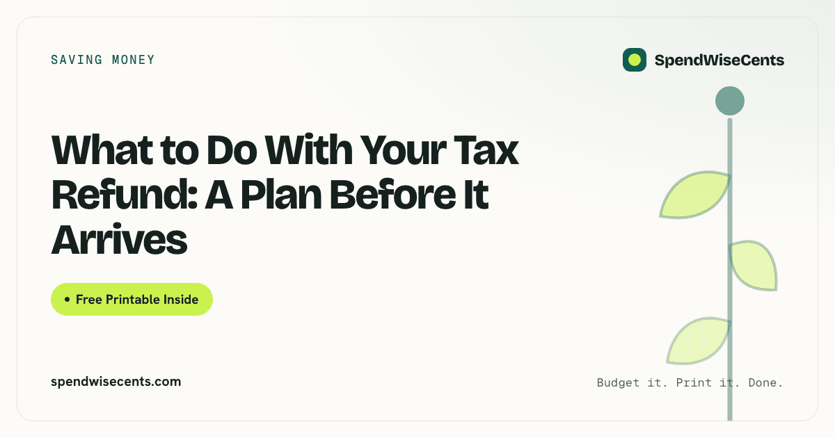 What to Do With Your Tax Refund: A Plan Before It Arrives