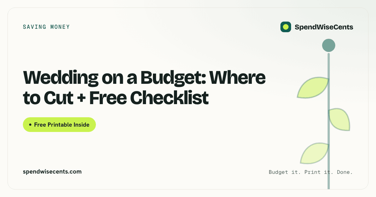 Wedding on a Budget: Where to Cut + Free Checklist