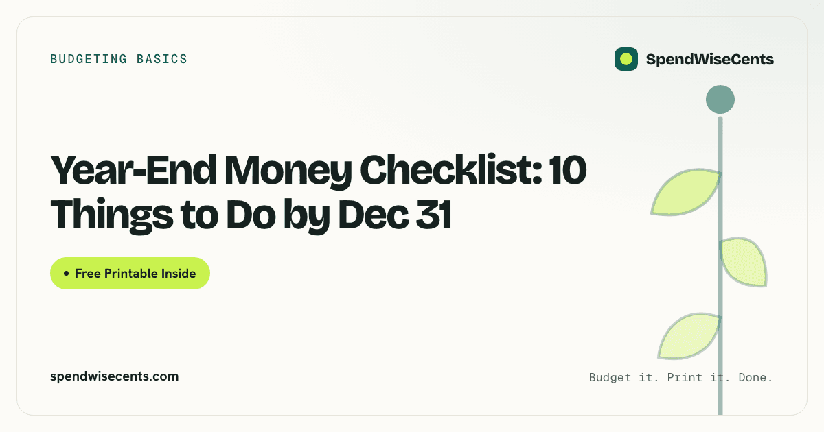 Year-End Money Checklist: 10 Things to Do by Dec 31